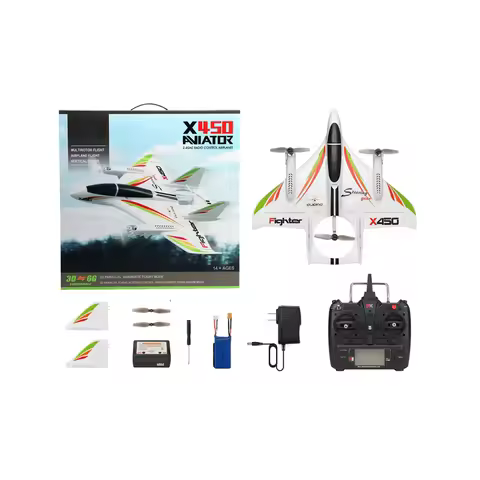 2019 Original WLtoys XK X450 RC Airplane 6CH Brushless Motor Hold Height Design 3D/6G Takeoff And La
