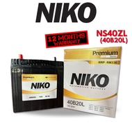 【SABAH】NIKO Gold Premium NS40ZL 40B20L Car Bateri Kereta Made in India Perodua Axia Myvi Bezza Alza 
