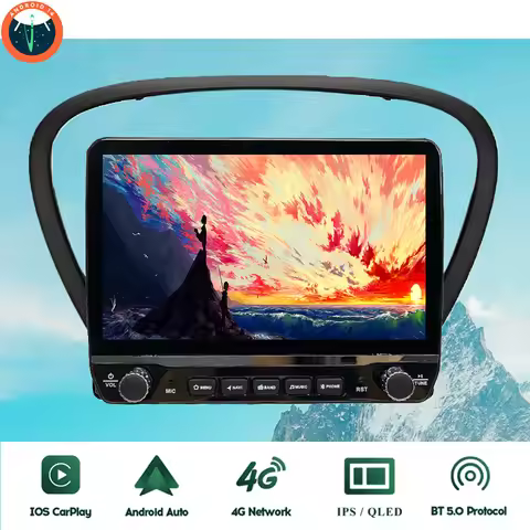 8Core 8G+128G Car Radio FM AM Audio Video Stereo DVD Cassette For Peugeot 607 2004 - 2010 GPS Naviga