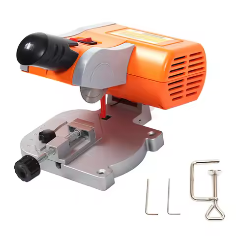 Mini Benchtop Cut-off Chop Saw wood metal Angle Moulding cutter 45° Miter Saw