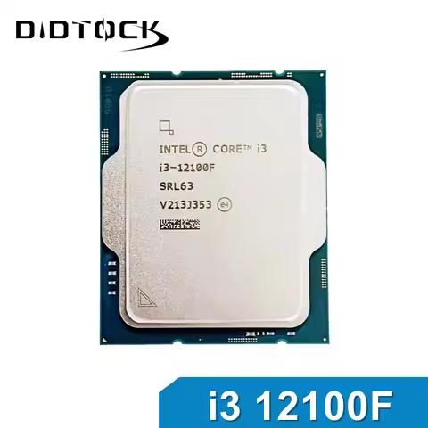 Intel Core i3 12100F 3.3GHz 4-core 8-thread CPU L3 = 12M 58W LGA 1700 No Fan processor