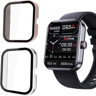 F57l Smartwatch Case, Tempered Glass Film Case Cover Compatible with BNGXR F57l, Barn Eleven F57l, B