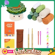 saob6Pcs Crochet Kit for Beginners Beginner Crochet Kit with Crochet Hooks, Yarn