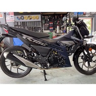 RACINGLINE SUZUKI RAIDER FI 150 JET FLOW BACK PRESSURE EXHAUST EKZOS STANDARD CUTTING(FOC COVER ORIG