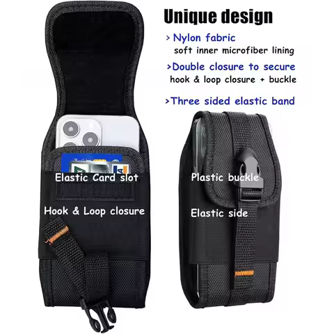 ID Card Holder Case Phone Pouch For Cubot KingKong Ace 5 3 2 Mini 4 3 2 Pro Wallet Cover Waist Bag K