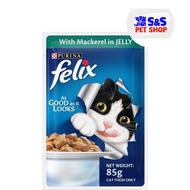 Purina Felix Mackerel with Jelly Adult Cat Wet Food 85gm