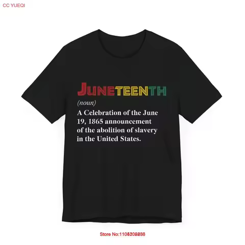 Juneteenth Definition Funny June 19th 1865 Celebration T shirt vintage Washed Stylish Soft Top For E