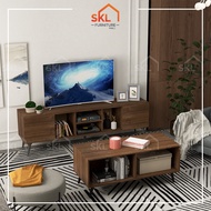 6" TV CABINET + COFFEE TABLE almari TV Media Storage Cabinet TV kabinet tv