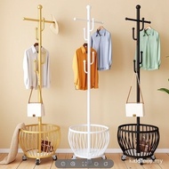 Coat Rack Hanger Floor-standing Vertical Bedroom Light Luxury Hanger Household Storage Living Room M