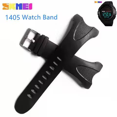 1 Set Sports Watch Accessories for Skmei 1405 Plastic Wristband Adjustable Replacement Watch Strap B