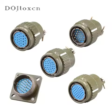 1 Set 24 32 37 Pin YM28 Series Aviation Metal Plug Gold-Plated Connector Does Not Rust Anti-Corrosio