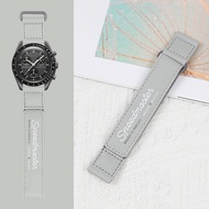 Fit Omega Omega Swatch Swatch Joint Name Planet Super Master Moon Landing Series Velcro Watch Band