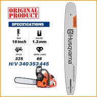 Original Husqvarna 16" Guide Bar - Husqvarna 136 340 353 440 435 445 (16" Husqvarna Papan Chainsaw)[