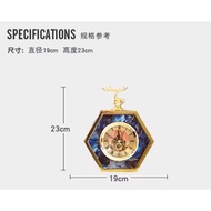 CT084C018 INTERY นาฬิกาหรูตั้งโต๊ะ นาฬิกาแต่งห้อง นาฬิกาเสริมฮวงจุ้ย นาฬิกาสีทองตั้งโต๊ะ European-st