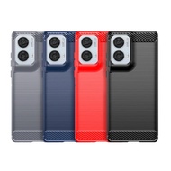 For Moto Edge 50 Fusion Case Cover Moto Edge 50 Fusion Capas New Carbon Fiber Shockproof TPU Soft Fu
