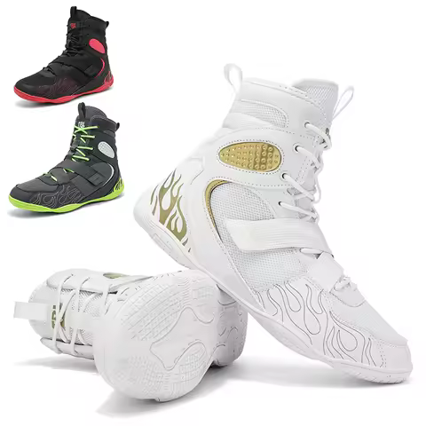 Professional Boxing Shoe Men's Competition Training Wrestling Shoes Fighting Fighting Sanda Luxury W