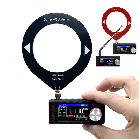 SI4732 0.5-108mhz LSB USB AM FM FM/AM Radio 1.9inch IPS Screen Mini Pocket Radio with Antenna HF SW 