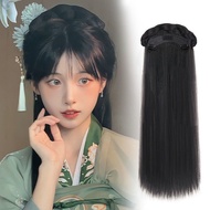 Wig Ancient Style Wig Female Lazy One-Piece Headband Wig Ancient Costume Hanfu Wig Made in Bright No