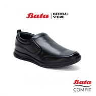 Bata Comfit บาจา คอมฟิต รองเท้าทำงาน รองเท้าทำงานดีต่อสุภาพ รองเท้าหนังPU สำหรับผู้ชาย รุ่น Clinton สีดำ 8516182