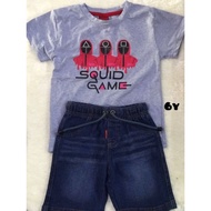 Baju squid game size 1- 12 thn