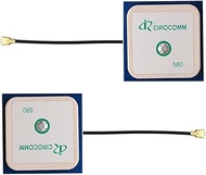 DIYmall 2PCS 32dB High Gain GPS Antenna Built-in BT-580 Ceramic Active IPEX Antenna 25x25x2mm Center