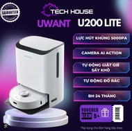 Robot hút bụi lau nhà Uwant U200 Lite_Tự động đổ rác Giặt nước nóng 60*_BẢN QUỐC TẾ