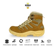 D3SKO G&B - D3sko Zoro Safety Boots for Men with Steel Toe, Tan Safety Shoes
