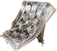 Vivienne WK0325L3 [Table Center, 13.8 x 31.5 inches (35 x 80 cm), Beige] Joliluban Series Lace, Embr