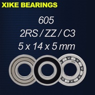 605-2RS/ZZ/Open/C3 - Size 5x14x5mm High Quality Deep Groove Ball Bearings 605-2RS/605ZZ/605/605-2RSC
