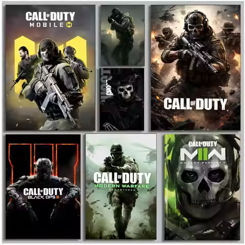 Action-Packed Game C-Call of Duty Poster Modern Wall Art Bedroom Living Room Print Unframed