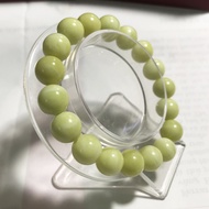 [HCM]Vòng tay chuỗi hạt cẩm thạch màu vàng bơ ngọc serpentine khai thác tại việt nam 10 ly (1 cm) ch