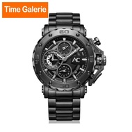 Alexandre Christie ALCW9205MCBEPBA Chronograph Black Dial with Black Stainless Steel Strap Analog Men's Watch