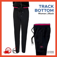 Quick-drying Women Track Bottom Black Navy• Training Long Pant Woman • Exercise Panjang Seluar