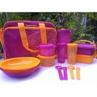 Tupperware Prosperity Fortune Picnic Family set Buddy Keeper goody lunch box cutlery round keeper 饭盒