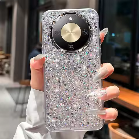 Honor X9D Glitter Bing Case luxury Cover For Honor X9D X9C Smart X7C X7D Magic7 Lite Phone case Girl