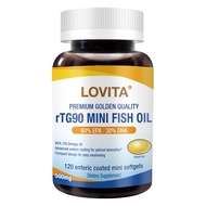 rTG 90 Mini Fish Oil, 2000mg Daily| High Absorption rTG Form, 90% Omega-3 | Burpless, Easy to Swallo