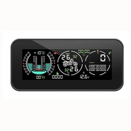 Motorcycle F3 3 in 1 Tire Pressure Monitor GPS Speedometer Head Up Display Meter Slope TPMS LCD Digi