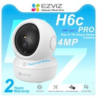 EZVIZ H6c PRO 2MP 1080P 4MP 1440P ONE TOUCH CALL Full HD Resolution Pan &amp; Tilt with Patrol  Baby Sound Wireless Security Camera Starlight Color Night Vision CCTV Camera