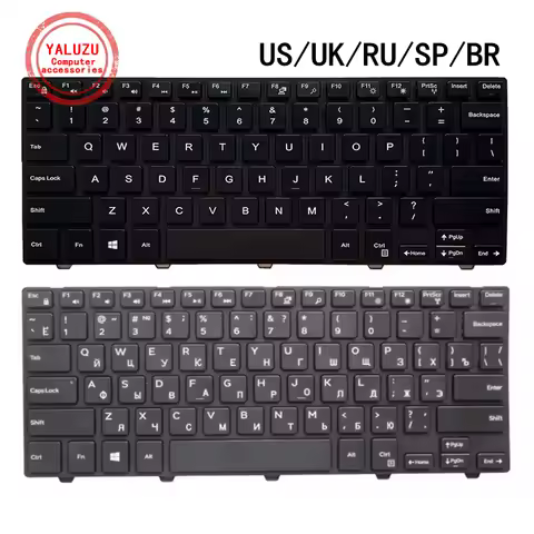 US/UK/RU/SP/BR NEW Laptop Keyboard For Dell Inspiron 14 14C 14CR 14M 14MR 1528 3441 3442 M5455 Latit