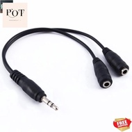 [LOCAL] 1pc 3.5mm Aux Cable Audio Stereo Extension Earphone Splitter