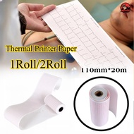 ECG Paper for ECG Machine 110mmx20m Red Grid Thermal Diagnostic Paper Thermal Recording Paper