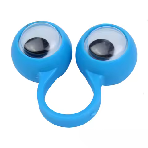 10Pcs Wacky Eye Ring Toys Fun Parent-Child Props for Pranks Cool Finger Toys Unique Event Giveaways 