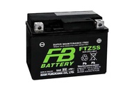 New แบตเตอรี่  honda Fb battery FTZ5  แบตเตอรี่มอเตอร์ไซค์ แบตแห้ง สำหรับ wave click110 scoopy zoome