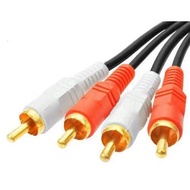สายRCA 2ออก2 Audio Video Cable 15เมตร(สีดำ)