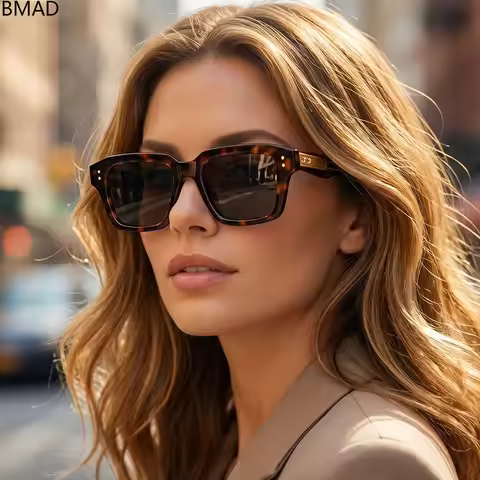 Vacation Sunglass Outdoor UV400 protection Sunglasses Square Sunglasses Women Sunscreen Vintage Men 