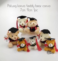 Patung konvo teddy bear convo convocation 7cm ~ 20cm 1pc