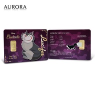 DISNEY X AURORA ITALIA (0.25g) 999.9 The Cinderella Lucifer Limited Edition Gold Bar 灰姑娘路西法 纯金足金片
