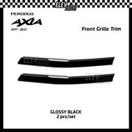 Perodua Axia 2017-2022 Front Grille Trim Carbon Black Cover Accessories Bodykit Gearup