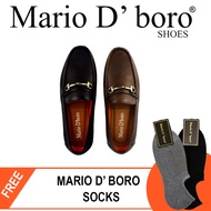 Mario D' Boro Mens Casual Loafers MX 23970 Black/Dark Brown C48