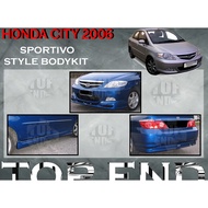HONDA CITY 2006 SPORTIVO BODYKIT SPORTIVO BUMPER SKIRT LIP FOR CITY 2006 2007 FRONT SKIRT SIDE SKIRT